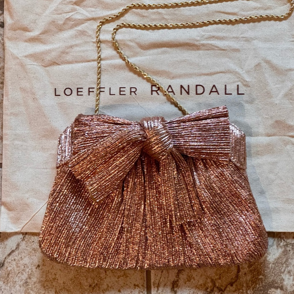 Loeffler Randall Rayne Small Pleated Bow Frame Clutch